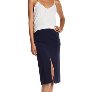 LAUNDRY BY SHELLI SEGAL BLUE CARGO PENCIL SKIRT